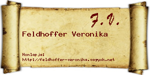 Feldhoffer Veronika névjegykártya