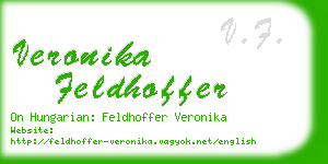 veronika feldhoffer business card